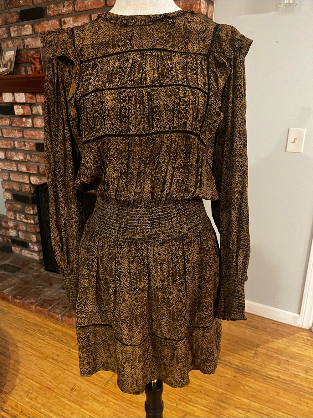 Rails $250 Faren Dress in Sepia Python - Picture 2 of 6